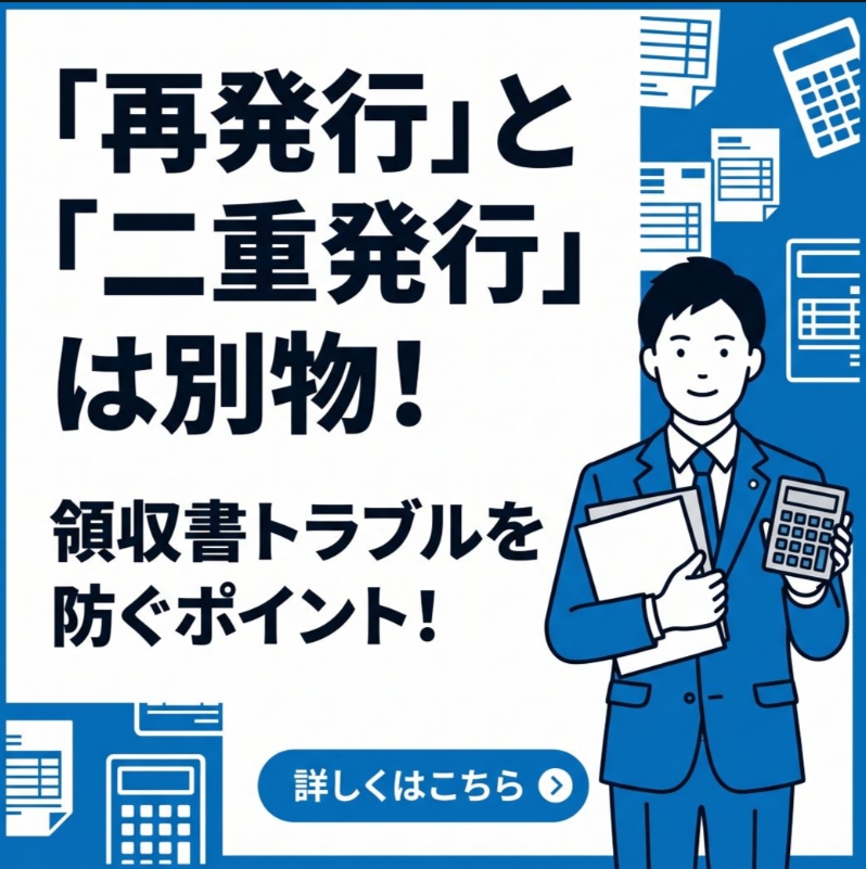 「再発行」と「二重発行」は別物!領収書トラブルを防ぐポイント